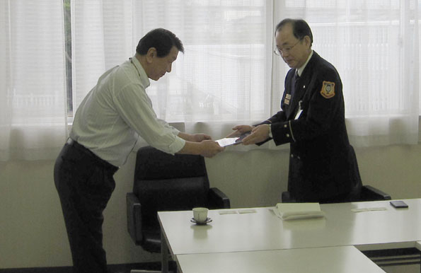 消防団協力事業所として糸魚川市より認定を受けました。