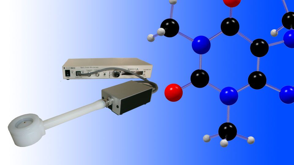 高粘度用QCM装置（生体分子間相互作用解析装置）