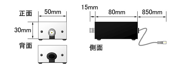 発振器の構造・寸法