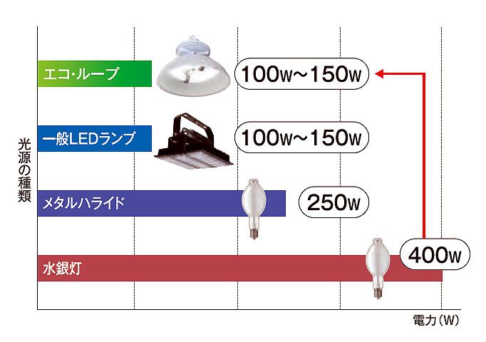 省電力性の高いエコな照明